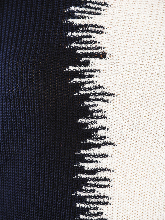 Pullover mit Rundhals und Fang-Struktur