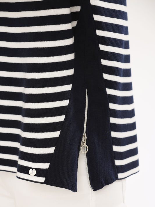 Pullover mit Rundhals und Ringel