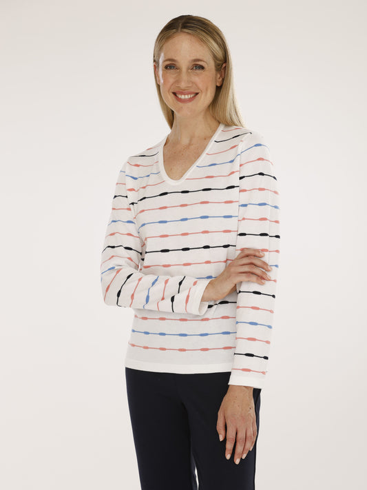 Pullover mit V-Ausschnitt