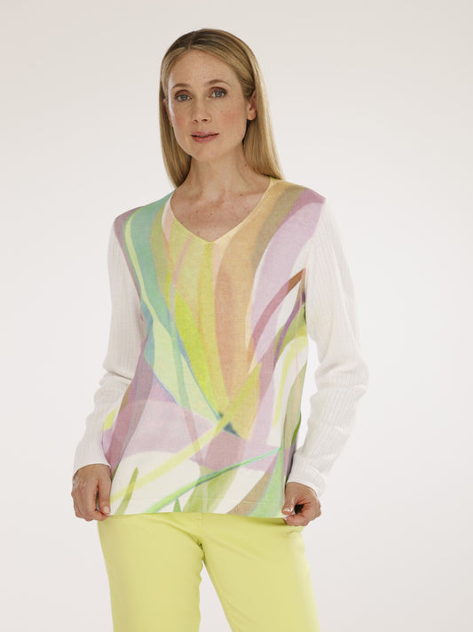 Pullover mit V-Ausschnitt