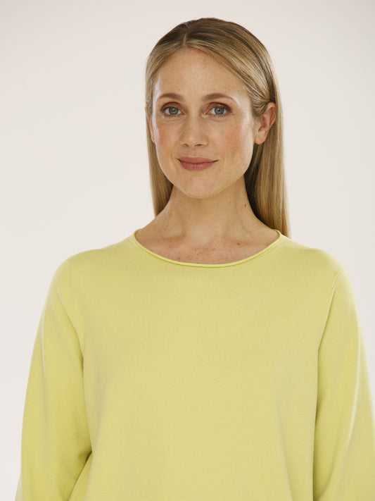 Pullover mit U-Boot-Ausschnitt und 3/4 Arm