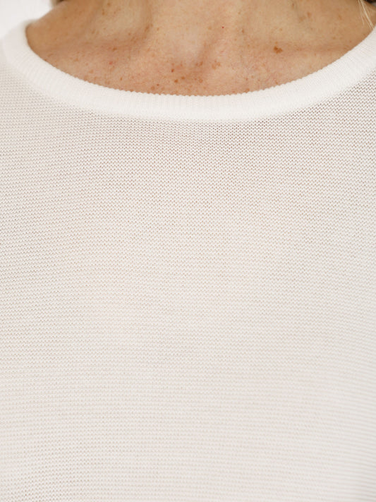 Pullover mit Rundhals und 3/4 Arm