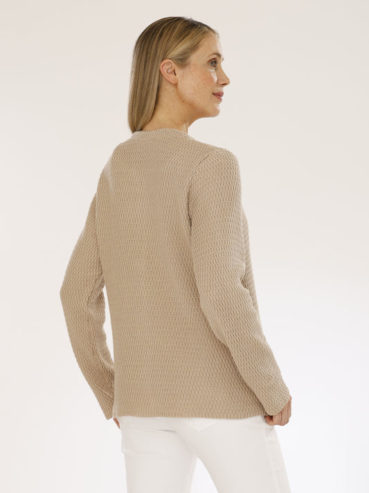 Jacke mit Rundhals