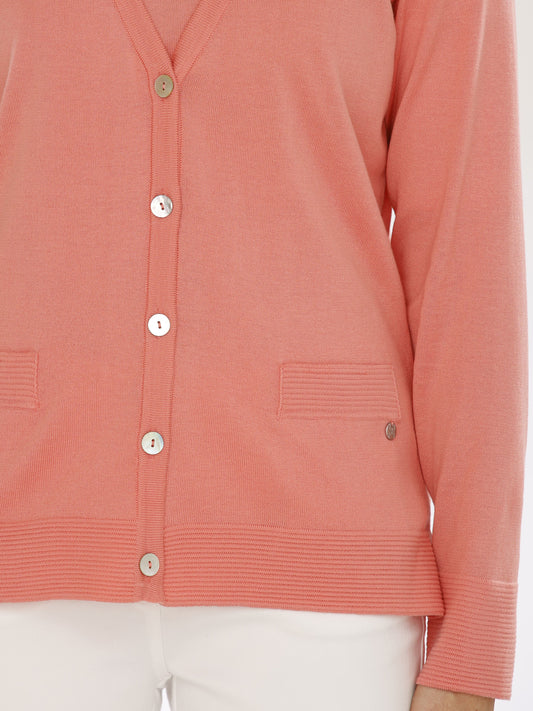 Jacke mit V-Ausschnitt