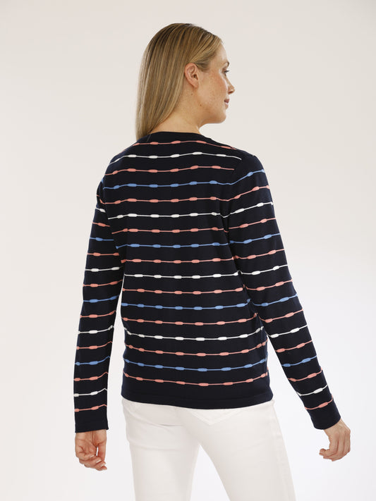 Jacke mit Rundhals