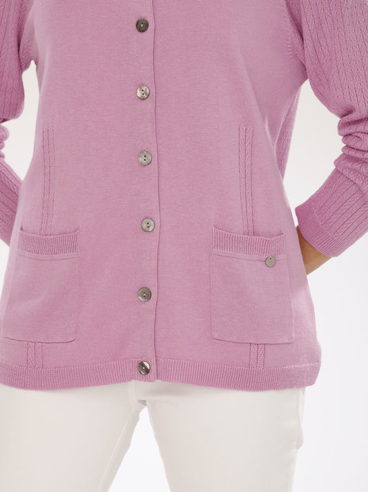 Jacke mit U-Boot-Ausschnitt