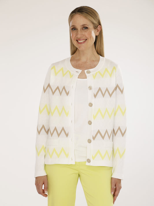 Jacke mit Rundhals