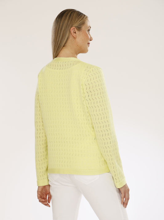 Jacke mit Rundhals und Reißverschluss