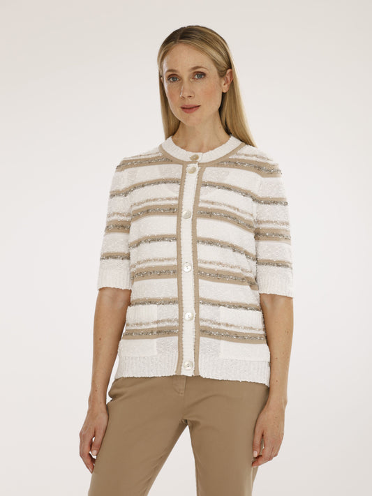 Jacke mit Rundhals und 1/2 Arm