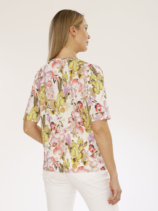 T-Shirt mit Rundhals und Alloverdruck