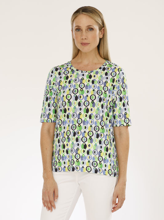 T-Shirt mit Rundhals und Alloverdruck