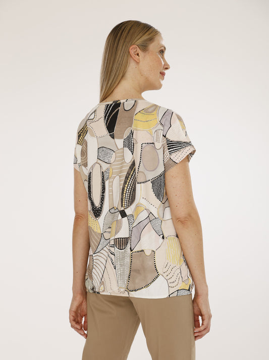 T-Shirt mit Rundhals und überschnittenem Arm