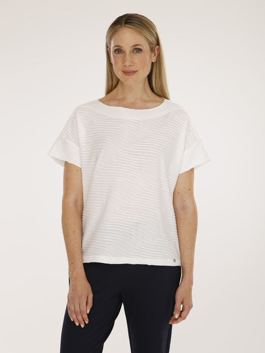 T-Shirt mit Rundhals und überschnittenem Arm