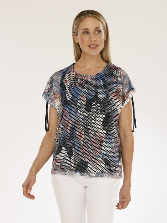 T-Shirt mit Rundhals und Alloverdruck