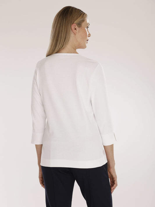 T-Shirt mit Rundhals und 3/4 Arm