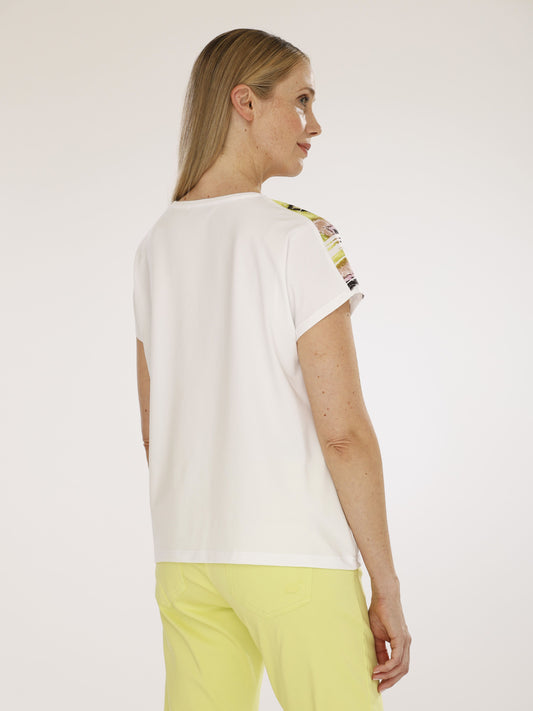 T-Shirt mit Rundhals und überschnittenem Arm