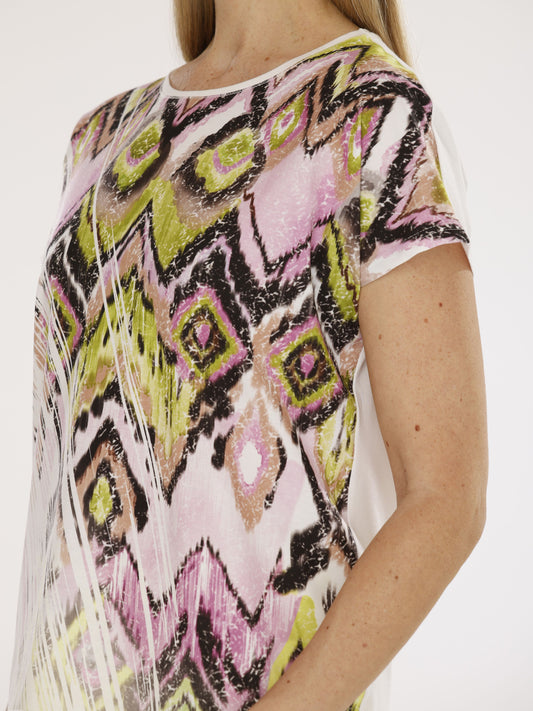 T-Shirt mit Rundhals und überschnittenem Arm