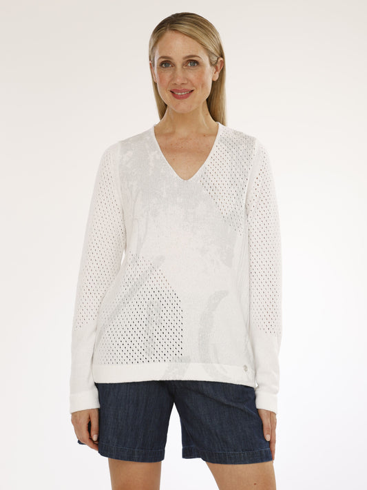 Pullover mit V-Ausschnitt