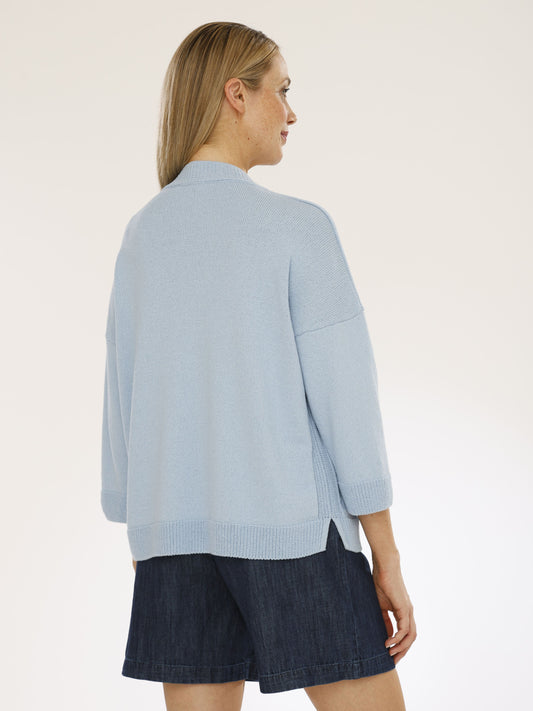 Pullover mit V-Ausschnitt und 3/4 Arm