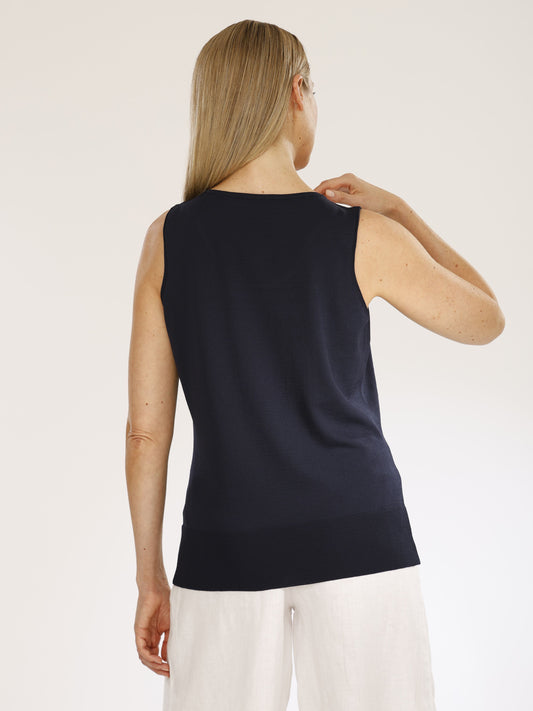 Stricktop mit Rundhals