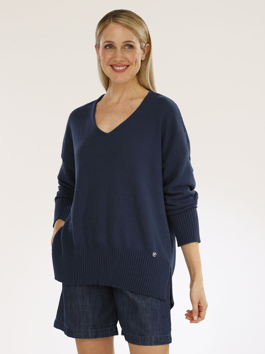 Pullover mit V-Ausschnitt