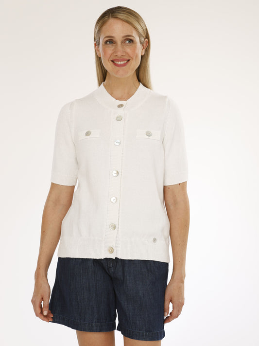 Jacke mit Rundhals und 1/2 Arm