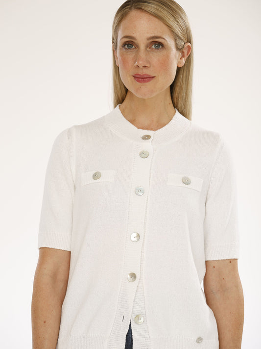 Jacke mit Rundhals und 1/2 Arm