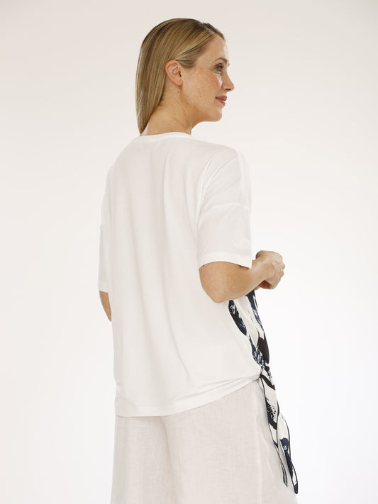 Blusenshirt mit Rundhals und Alloverdruck