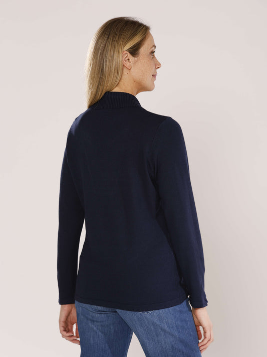 Pullover mit Schalkragen
