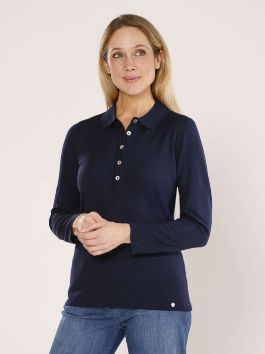 Pullover mit Polokragen