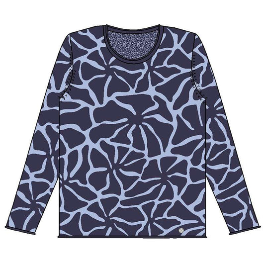 Pullover mit Rundhals und Jacquardmuster