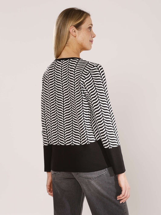 Pullover mir Rundhals und Jacquardmuster