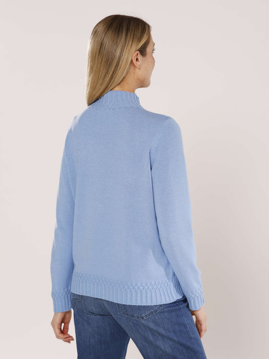 Pullover mit Stehkragen