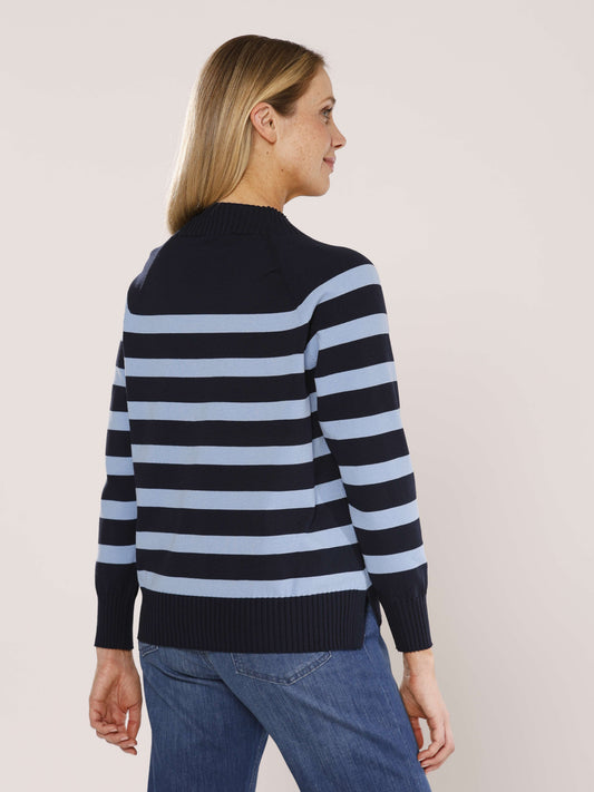Pullover mit Rundhals und Ringeln