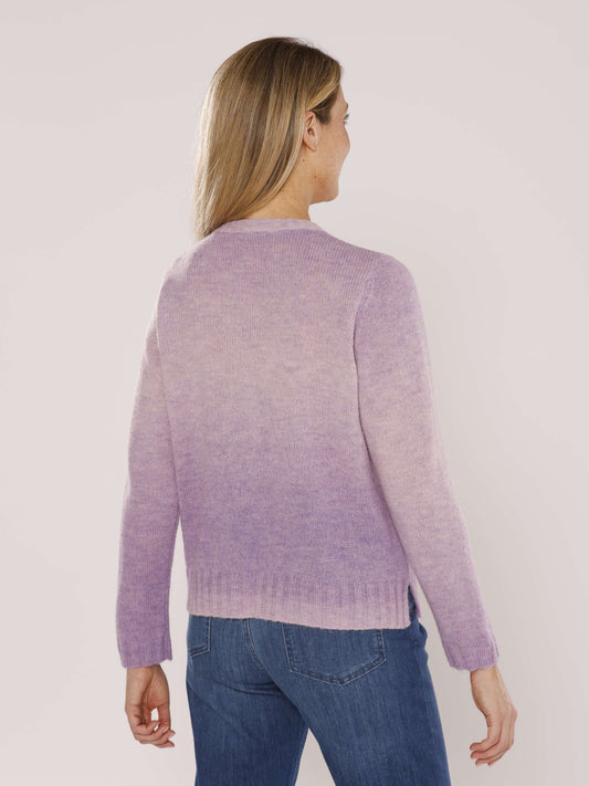 Strickjacke mit Rundhals und Knöpfen
