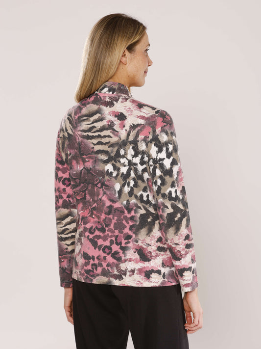 Strickjacke mit V-Ausschnitt und Knöpfen