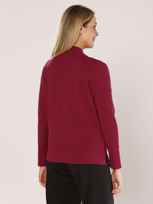 Strickjacke mit V-Ausschnitt und Knöpfen