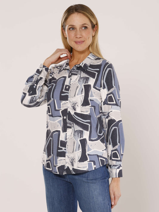 Strickbluse mit Knöpfen