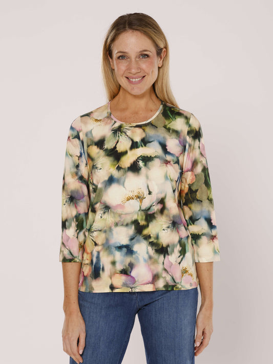 T-Shirt Rundhals Alloverdruck