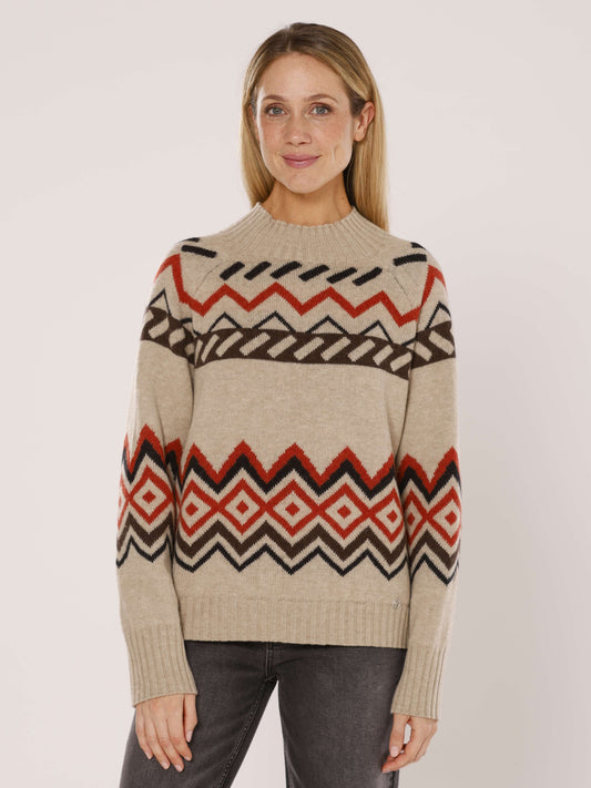 Pullover im Norwegerstil mit Raglanarm
