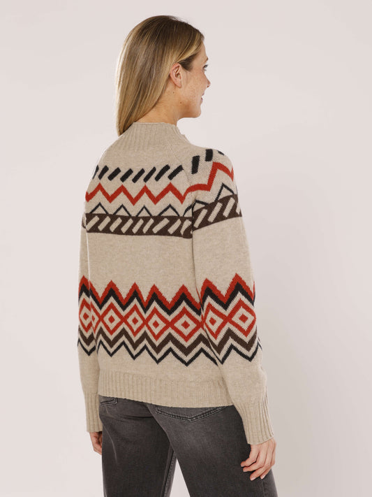 Pullover im Norwegerstil mit Raglanarm