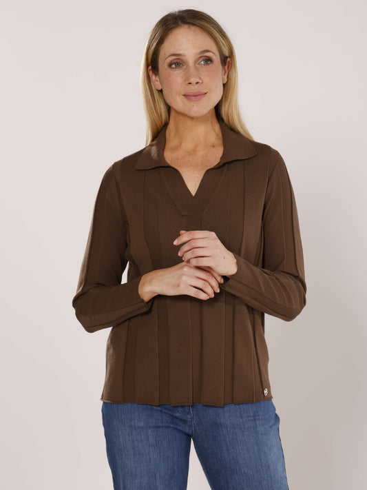 Pullover mit Polokragen
