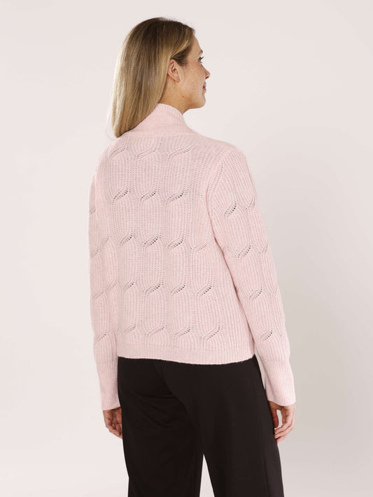 kurze, offene Strickjacke