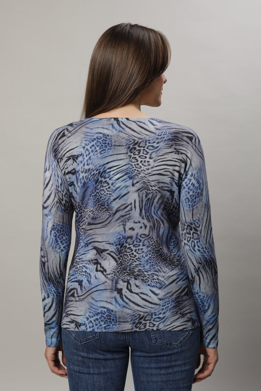 Pullover mit Alloverdruck