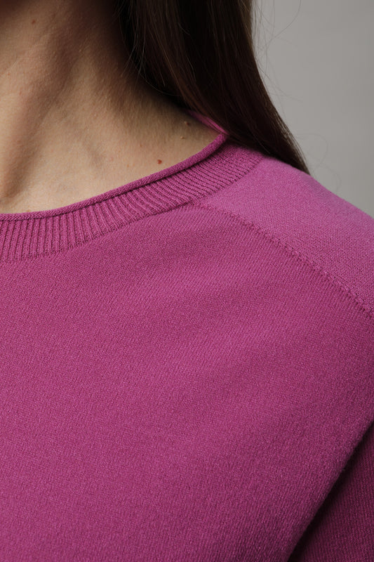 Raglan-Pullover mit Rundhals