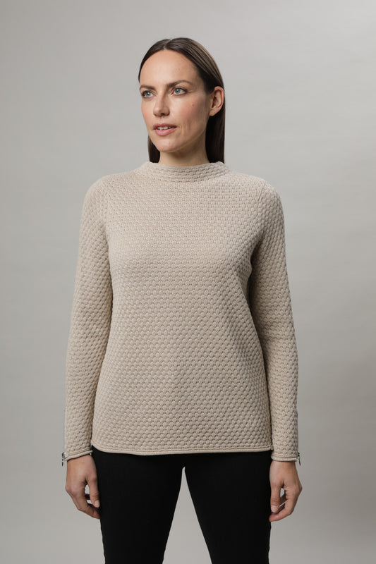 Pullover mit Stehkragen