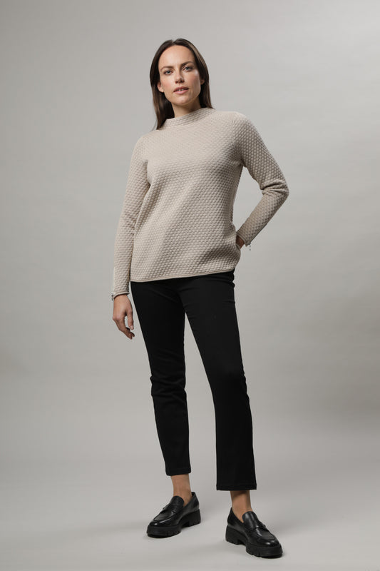 Pullover mit Stehkragen