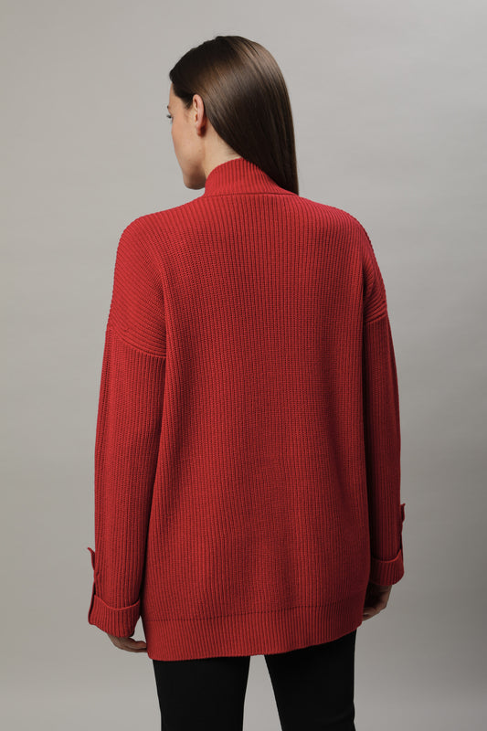 Strickjacke mit Knopf