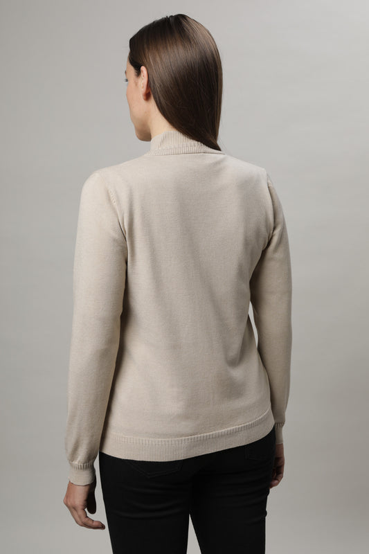 Strickjacke mit Rundhals und Knöpfen