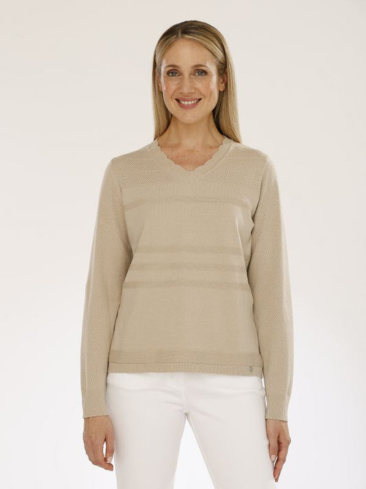 Pullover mit V-Ausschnitt